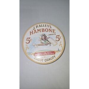 Vintage J. P. Alley's Refrigerator Magnet Metal 5 Cent Five Gent Cigars